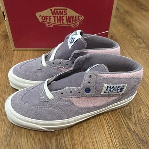 VANS OG Half Cab LX 'Hairy Suede - Grey Ridge' purple pink suede shoes sz 8.5